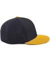 Perforated Flexfit Cap NAVY/GOLD rside
