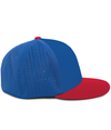 Perforated Flexfit Cap ROYAL/RED rside