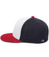 Perforated Flexfit Cap WHITE/NAVY/RED lside