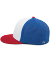 Perforated Flexfit Cap WHITE/ROYAL/RED lside