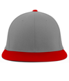 Premium A/C Flexfit Cap SILVER/RED Front