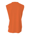 Reversible Muscle Tank ORANGE/WHITE Back