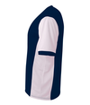 Premier Soccer Jersey NAVY/WHITE Side