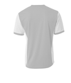 Premier Soccer Jersey SILVER/WHITE Back
