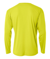 Cooling Performance Crew SAFETY YELLOW Back