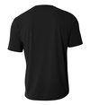 Mens Spun Poly Tee BLACK Back