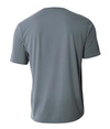 Mens Spun Poly Tee GRAPHITE Back