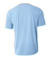 Mens Spun Poly Tee LIGHT BLUE Back