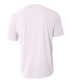Mens Spun Poly Tee WHITE Back