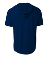 Cooling Hooded Tee NAVY Back