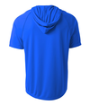Cooling Hooded Tee ROYAL Back