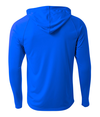 Youth Long Sleeve Hooded Tee ROYAL Back