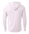 Youth Long Sleeve Hooded Tee WHITE Back