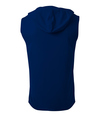 Cooling Hooded Tee NAVY Back
