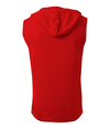 Youth Sleeveless Hooded Tee SCARLET Back