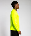 Youth Long Sleeve Sprint Tee SAFETY YELLOW Side