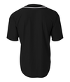 Short Sleeve Full Button BLACK Back