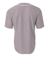 Short Sleeve Full Button GREY Back