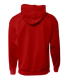 Adult Sprint Fleece Hoodie SCARLET RED Back