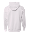 Adult Sprint Fleece Hoodie WHITE Back