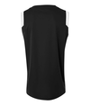 Youth V-Neck Muscle BLACK/WHITE Back