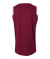Youth V-Neck Muscle MAROON/WHITE Back