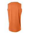Youth V-Neck Muscle ORANGE/WHITE Back