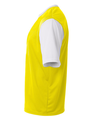 Legend Youth Soccer Jersey SAFETY YELLOW/WHITE Side