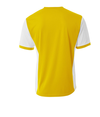 Premier Youth Soccer Jersey GOLD/WHITE Back