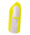 Premier Youth Soccer Jersey SAFETY YELLOW/WHITE Side