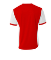 Premier Youth Soccer Jersey SCARLET RED/WHITE Back