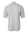 Youth Tek 2-Button Henley SILVER Back