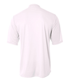 Youth Tek 2-Button Henley WHITE Back