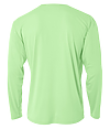 Youth Performance Crew LIGHT LIME Back