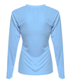 Womens Long Sleeve Sprint LIGHT BLUE Back