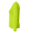 Womens Long Sleeve Sprint LIME SIDE