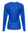 Womens Long Sleeve Sprint ROYAL Back