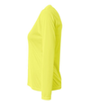 Womens Long Sleeve Sprint SAFETY YELLOW SIDE