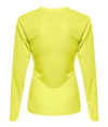Womens Long Sleeve Sprint SAFETY YELLOW Back