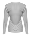 Womens Long Sleeve Sprint SILVER Back