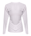 Womens Long Sleeve Sprint WHITE Back