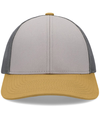 Low Pro Trucker Cap HEATHER GREY/L CHAR/AMBER GOLD Front
