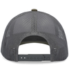 Low Pro Trucker Cap HEATHER GREY/LT CHARCOAL/MOSS Back