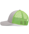 Low Pro Trucker Cap HTHR GREY/NEON GREEN/HTHR GREY lside