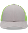 Low Pro Trucker Cap HTHR GREY/NEON GREEN/HTHR GREY Front