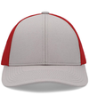 Low Pro Trucker Cap HEATHER GREY/RED/HEATHER GREY Front