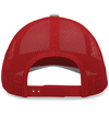 Low Pro Trucker Cap HEATHER GREY/RED/HEATHER GREY Back