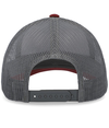 Low Pro Trucker Cap HTHR GREY/LT CHAR/VARSITY RED Back