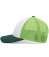 Low Pro Trucker Cap WHITE/LIME/DARK GREEN lside