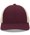 Low Pro Trucker Cap MAROON/BEIGE/MAROON Front
